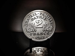 Franciaország 2 frank, 1943