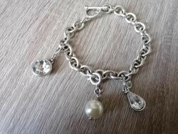 Sold out!!! Silver-plated t-lock charm bracelet