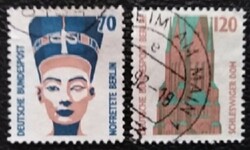 BB814-5p / Németország - Berlin 1988 Látványosságok bélyegsor pecsételt