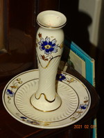 Zsolnay cornflower pattern candle holder 14 cm flawless !!