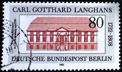 BB684p / Németország - Berlin 1982 Carl G. Langhans bélyeg pecsételt