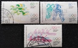BB716-8p / Németország - Berlin 1984  Sportsegély - Olimpia bélyegsor pecsételt