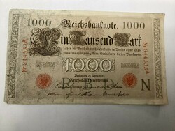 1910 Es 1000 mark paper money