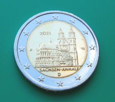 Németország -  2 euró emlékérme – 2021 – Szász-Anhalt - a Magdeburg-i katedrális