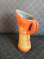Gorka gauze trickled glazed vase with handles