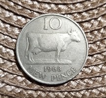 10 pence 1968 Guernsey