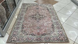 3539 KASMÍR hernyóselyem Isfahani kézi perzsa szőnyeg 120X176CM INGYEN FUTÁR