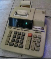 Sharp 2607s electric calculator with printer