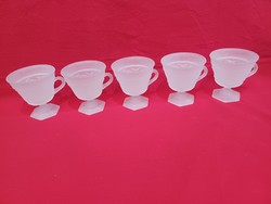 Ice white glass goblet