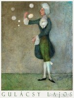 Unique product for chairs: Lajos Gulácsy soap bubble 1911 painting art print