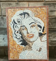 Marilyn Monroe márvány Római mozaik nagy méretű!!!