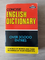 Monolingual English dictionary