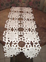 Beautiful hand crocheted tablecloth runner