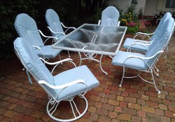 Demanding garden furniture set American furniture rarity!