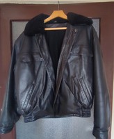 Police leather jacket