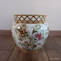 Zsolnay flower pattern large pot