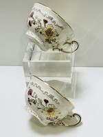 Zsolnay butterfly pattern teacups