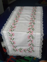Antique embroidered runner