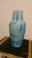 Blue vase by Zsolnay, with a labrador pattern, 31 cm from the 50s