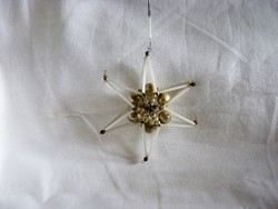 A very rare, old tapestry-type Christmas tree decoration! - Star!