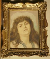 E. Ginsel (around 1900): female portrait