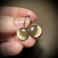 Old special vintage stud earrings, metal earrings, the jewelry is from the 1970s