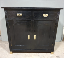 Beautiful antique original Art Nouveau chest of drawers with copper legs approx. 1900! Now Saturday delivery!