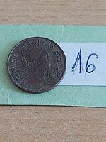 Mexico mexico 5 centavos 1958 brass, josefa ortiz de domínguez 16