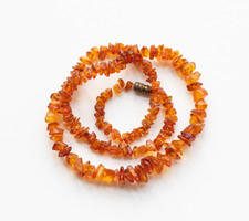 Amber necklace - made of natural amber pieces