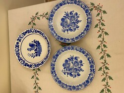 Blue ceramic plates