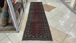 3533 Pakistani yamud hand knot wool persian running rug 82x310cm free courier
