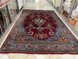 Of4 original Iranian Tabriz hand-knotted wool Persian carpet 220x345cm free courier