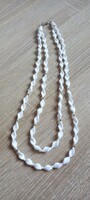 Old white double string of pearls