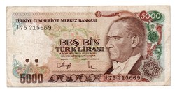 5,000 Lira 1970 Turkey