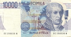 10000 líra lire 1984 signo Ciampi és Speziali Olaszország 3.