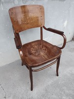 Beautiful restored antique marked art nouveau original thonet armchair!