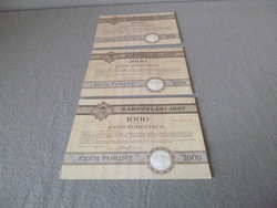 Compensation ticket with serial number.