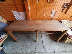 Old wooden dining table