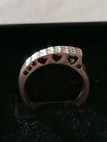 Áttört mintájú ezüst női gyűrű