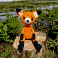 Crochet amigurumi fox