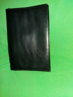 Retro minőségi fekete bőr férfi pénztárca 12 x 10 cm a képek szerint