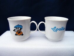 Pair of Alföldi coffee cups