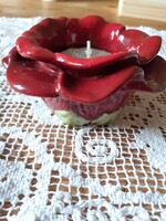 Villeroy&boch porcelain candle holder in the shape of a flower