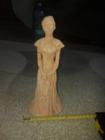 Terrakotta hölgy szobor