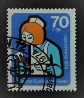 BB471p / Németország - Berlin 1974 Ifjúsági Jólét bélyegsor 70 + 35 Pf záróértéke pecsételt