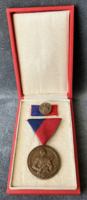 Worker's guard award for faithful service to the homeland with ribbon and miniature in box