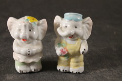 Elefánt figurás porcelán só-bors szóró 476