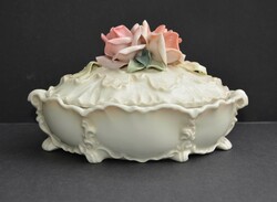 Pink porcelain bonbonier from the 1930s