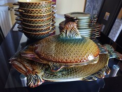Granite 6-Person Fish Pattern Dinner Set