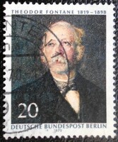 BB353p / Németország - Berlin 1970 Theodor Fontane bélyeg pecsételt